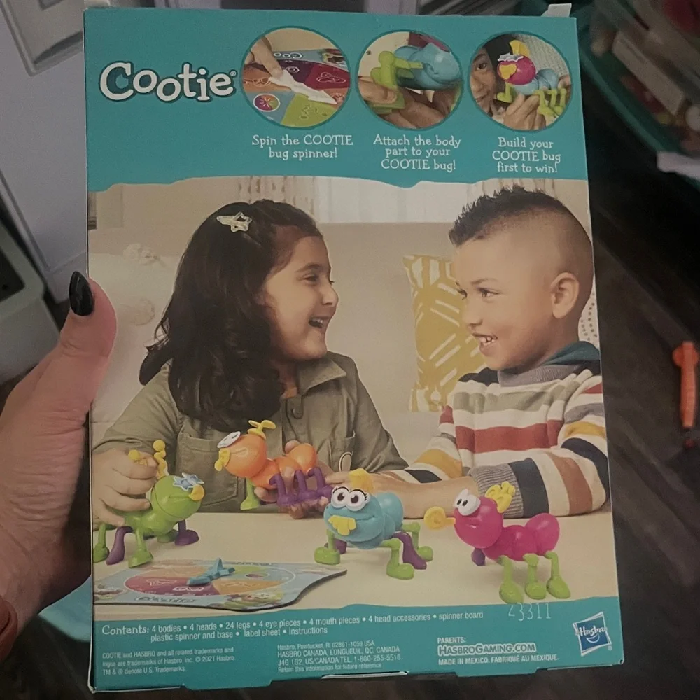 Hasbro Cootie Bug Game - Pink and Blue
